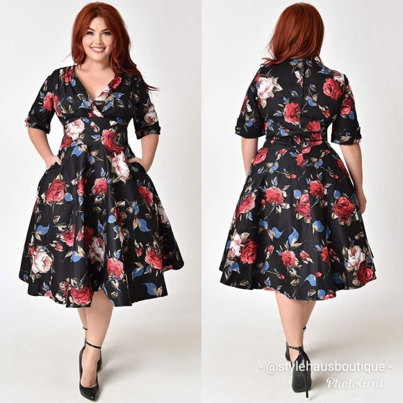 unique vintage swing dress